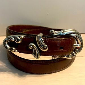 Brighton brown leather belt